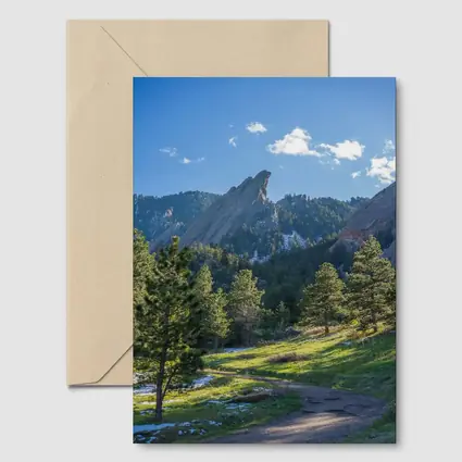 Flatirons Boulder Colorado Mountain Trail View