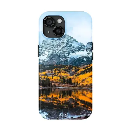 Maroon Bells Snow Autumn Lake Reflection
