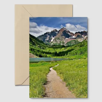 Maroon Bells Trail Colorado Mountain Lake