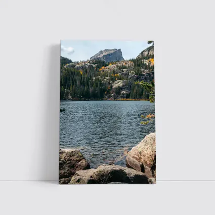 Alpine Lake Rocky Mountain Autumn Forest