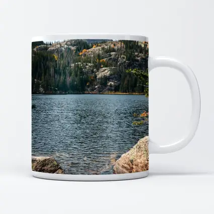 Alpine Lake Rocky Mountain Autumn Forest