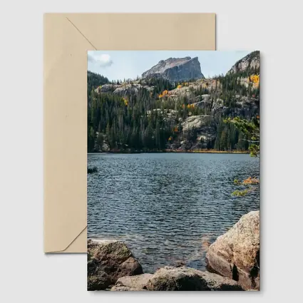 Alpine Lake Rocky Mountain Autumn Forest