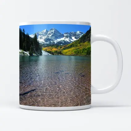 Maroon Bells Lake Colorado Mountains Autumn