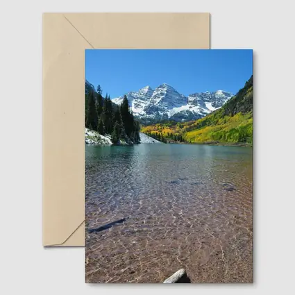 Maroon Bells Lake Colorado Mountains Autumn