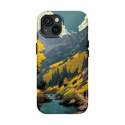 Maroon Bells Colorado Retro Travel Art