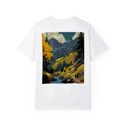 Maroon Bells Colorado Retro Travel Art