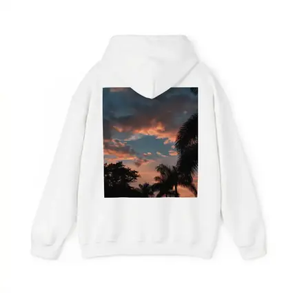 Tropical Palm Trees Silhouette Sunset Sky