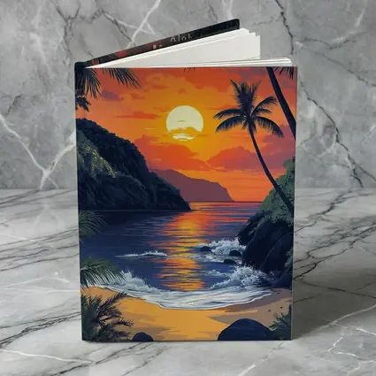 Aloha Hawaii Tropical Beach Sunset Art