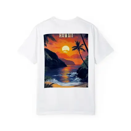 Aloha Hawaii Tropical Beach Sunset Art