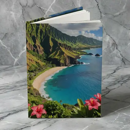 Hawaii Coastal Cliffs Beach Hibiscus Flowers
