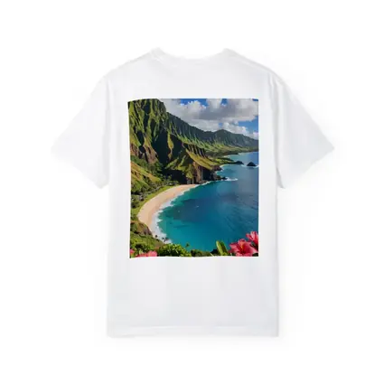 Hawaii Coastal Cliffs Beach Hibiscus Flowers