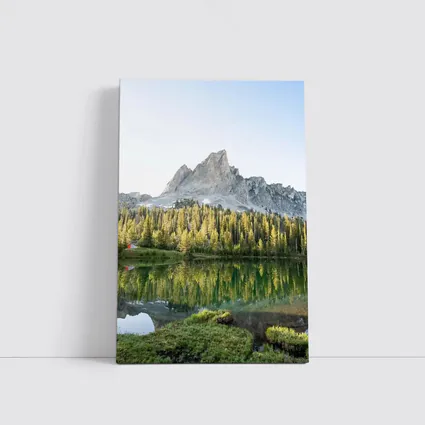 Mountain Peak Reflected In Alpine Lake