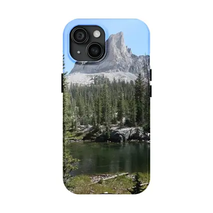 Rocky Mountain Peak Above Alpine Lake