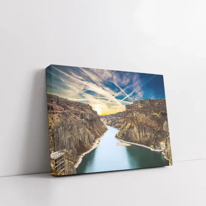 Canyon River Valley Sunset Sky View