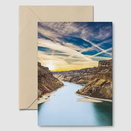 Canyon River Valley Sunset Sky View
