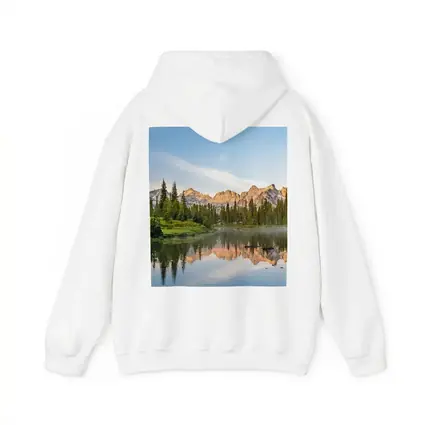 Mountain Lake Reflection Pine Forest Morning