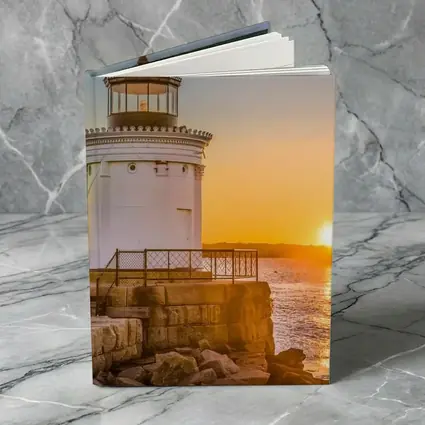 Portland Breakwater Lighthouse Sunset Ocean View