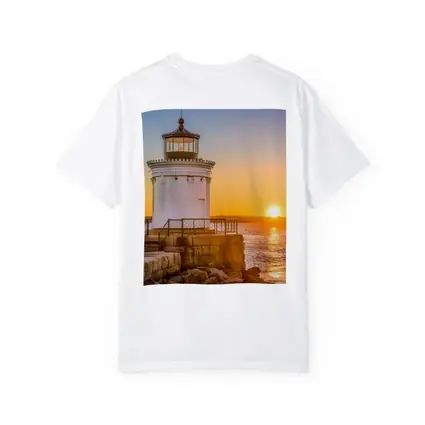 Portland Breakwater Lighthouse Sunset Ocean View