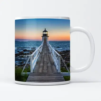 Marshall Point Lighthouse Coastal Sunset View