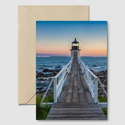 Marshall Point Lighthouse Coastal Sunset View