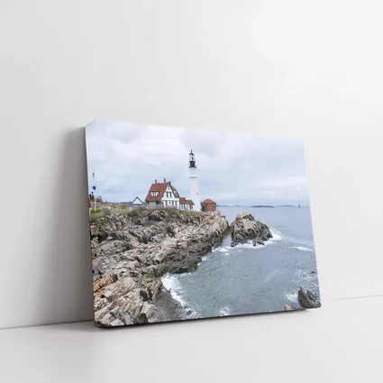 Portland Head Lighthouse Rocky Maine Coastline