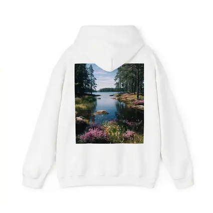 Nordic Lake Shore Wild Heather Flowers