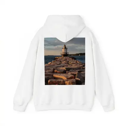 Spring Point Ledge Lighthouse Rocky Breakwater Maine