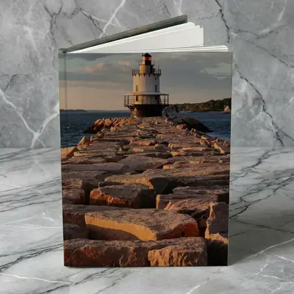 Spring Point Ledge Lighthouse Rocky Breakwater Maine