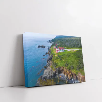 West Quoddy Head Lighthouse Rocky Maine Coast