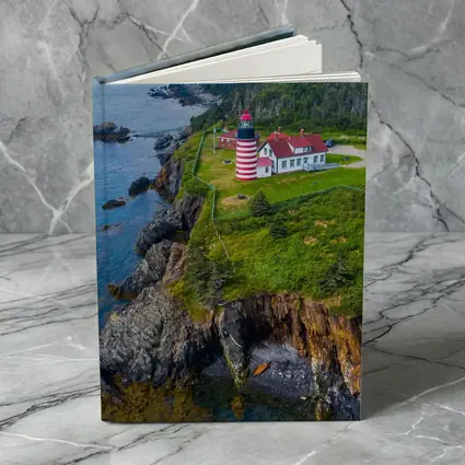 West Quoddy Head Lighthouse Rocky Maine Coast