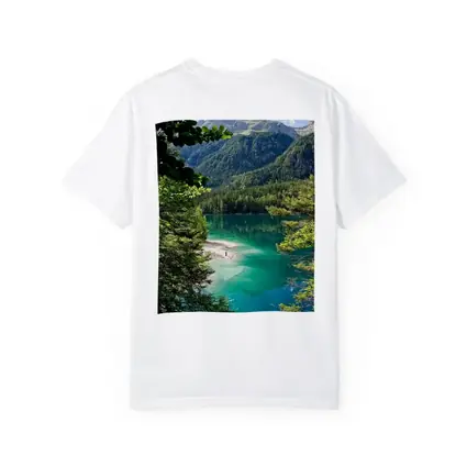 Turquoise Alpine Lake Mountain Forest View