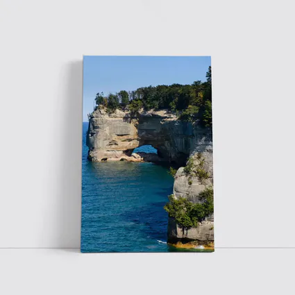 Pictured Rocks Arch Cliffs Lake Superior