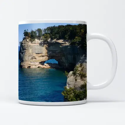 Pictured Rocks Arch Cliffs Lake Superior