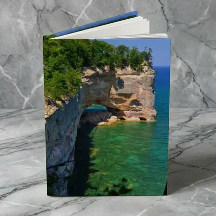 Pictured Rocks Arch Over Turquoise Lake Superior