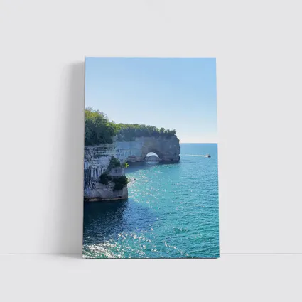 Pictured Rocks Arch Cliffs Lake Superior
