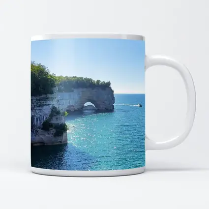 Pictured Rocks Arch Cliffs Lake Superior