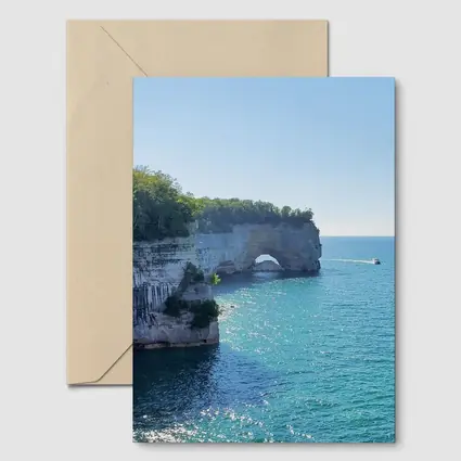 Pictured Rocks Arch Cliffs Lake Superior