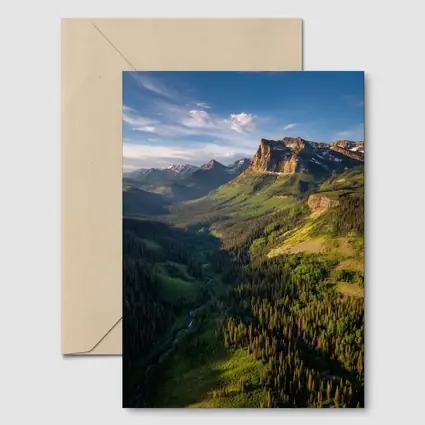 Rocky Mountain Valley Forest Aerial Landscape