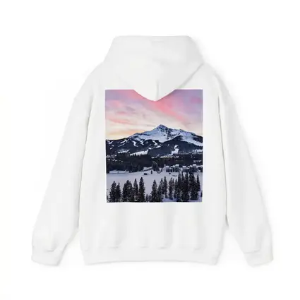 Big Sky Montana Winter Sunset Mountain View