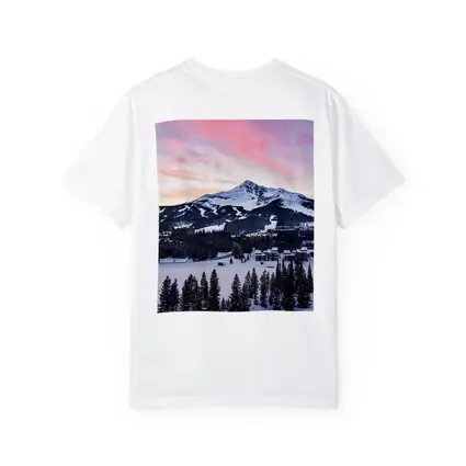 Big Sky Montana Winter Sunset Mountain View