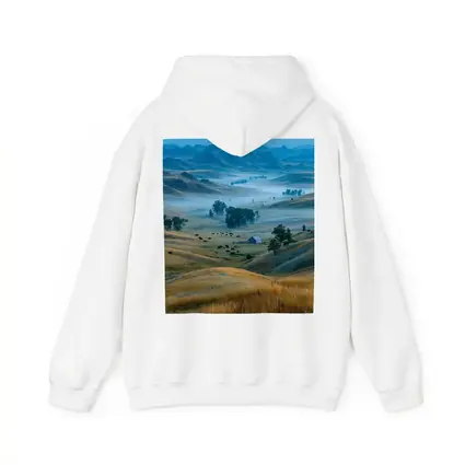 Misty Prairie Valley Rolling Hills Bison