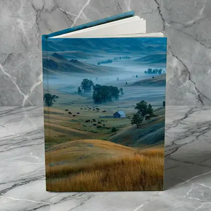 Misty Prairie Valley Rolling Hills Bison