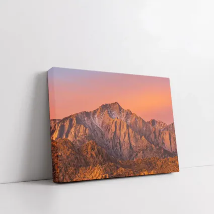 Sierra Nevada Mountain Peak Sunset Glow