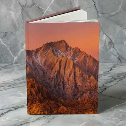 Sierra Nevada Mountain Peak Sunset Glow