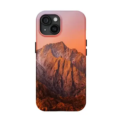 Sierra Nevada Mountain Peak Sunset Glow