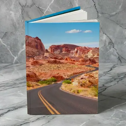 Desert Road Through Red Rock Canyon