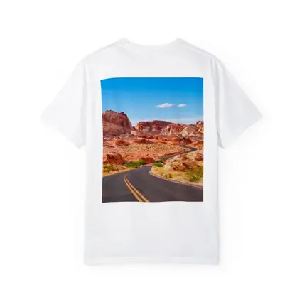 Desert Road Through Red Rock Canyon