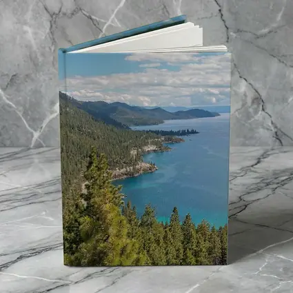 Lake Tahoe Blue Water Pine Forest View