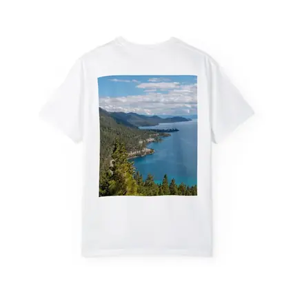 Lake Tahoe Blue Water Pine Forest View