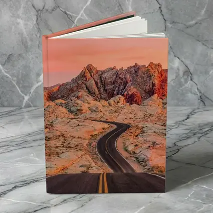 Winding Desert Road Red Rock Sunset
